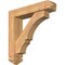 Ekena Millwork Balboa Arts and Crafts Smooth Bracket w/ Offset Brace, Western Red Cedar, 5 1/2"W x 24"D x 24"H BKT0604X24X24BOA03SWR - alternate 1